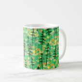 Mug Motif sans couture avec forêt d'automne (Devant droit)