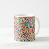 Mug Motif sans couture avec impression Paisley multico (Devant droit)