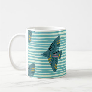 Mug Motif sans couture avec persil à la main