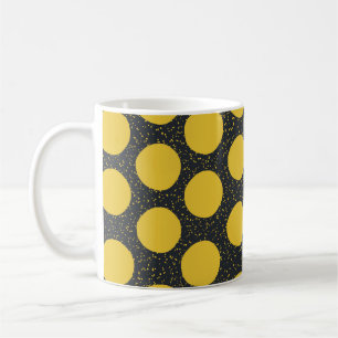 Mug Motif sans couture avec pois jaunes