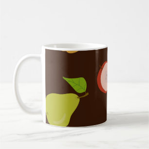 Mug Motif sans couture avec pommes multicolores et poi