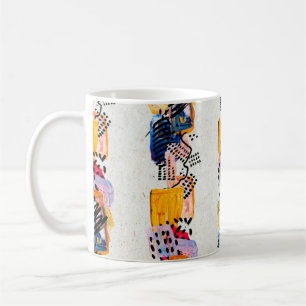Mug Motif sans couture avec traits de peinture dessiné