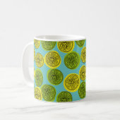 Mug Motif sans couture avec tranches de citron. illust (Devant gauche)