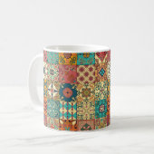 Mug Motif sans couture avec tuiles portugaises en tala (Devant gauche)