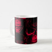 Mug Motif sans couture avec un sinistre risque humain  (Devant gauche)