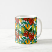 Mug Motif sans couture avec une mangue fraîche et exot (Devant droit)