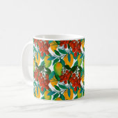 Mug Motif sans couture avec une mangue fraîche et exot (Devant gauche)