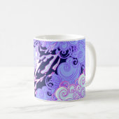 Mug Motif sans couture. Clo décorative de style rétro (Devant droit)