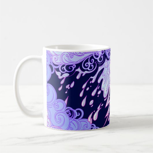 Mug Motif sans couture. Clo décorative de style rétro (Gauche)