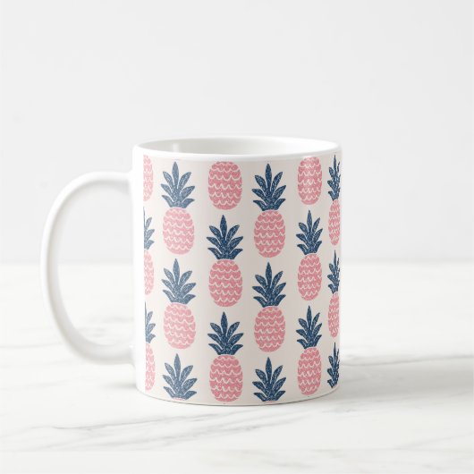 Mug Motif sans couture d'ananas amusant (Gauche)