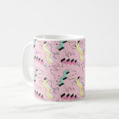 Mug Motif sans couture dans un style rétro abstrait et (Devant gauche)