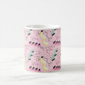 Mug Motif sans couture dans un style rétro abstrait et (Centre)