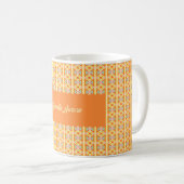 Mug Motif sans couture d'art pixel géométrique moderne (Devant droit)