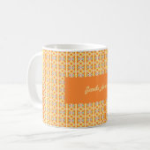 Mug Motif sans couture d'art pixel géométrique moderne (Devant gauche)