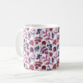 Mug Motif sans couture d'automne végétable, dessin ave (Devant gauche)