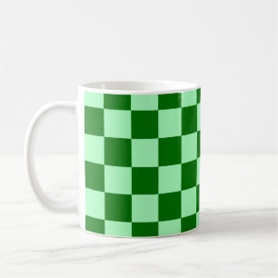 Mug Motif sans couture de carré à carreaux verts