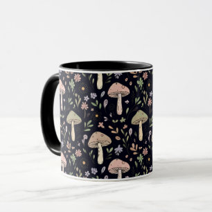Mug Motif sans couture de champignons de l'académie no
