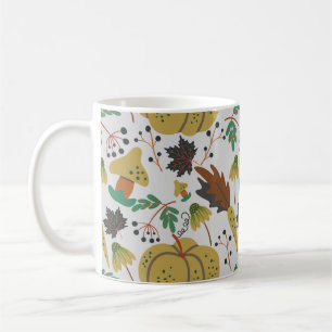 Mug Motif sans couture de citrouilles tropicaux et car