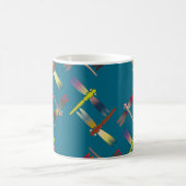 Mug Motif sans couture de couleur décorative avec glis (Centre)