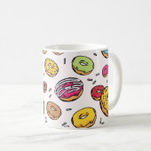 Mug Motif sans couture de Donuts (Devant droit)