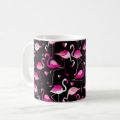 Mug Motif sans couture de flamants roses sur un fond s (Devant gauche)