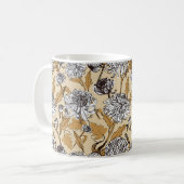 Mug Motif sans couture de fleurs de chrysanthème (Devant gauche)