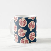 Mug Motif sans couture de grenade, arrière - plan avec (Devant gauche)