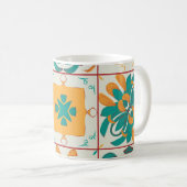 Mug Motif sans couture de l'abstrait 9 tilesarabe, a (Devant droit)