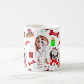 Mug Motif sans couture de Noël adorable Shih Tzu (Centre)