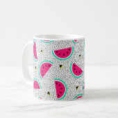 Mug Motif sans couture de pastèque. Style rétro géomét (Devant gauche)