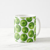 Mug Motif sans couture de pomme verte (Devant droit)