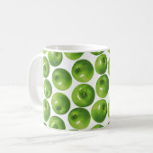 Mug Motif sans couture de pomme verte (Devant gauche)