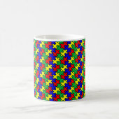 Mug Motif sans couture de puzzle (Centre)