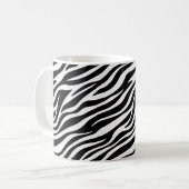 Mug Motif sans couture de rayures de zèbre Impression (Devant gauche)