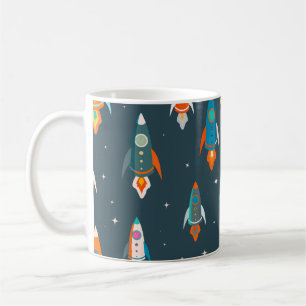 Mug Motif sans couture de roquettes colorées dans l'es