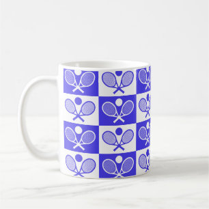 Mug Motif sans couture de tennis à carreaux