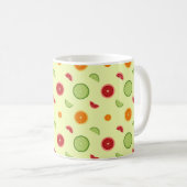 Mug Motif sans couture de tranche d'orange (Devant droit)
