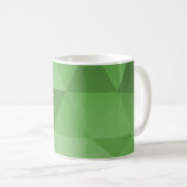 Mug Motif sans couture de triangles abstraits - Vert (Devant droit)
