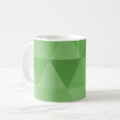 Mug Motif sans couture de triangles abstraits - Vert (Devant gauche)
