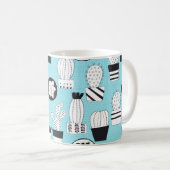 Mug Motif sans couture dessiné à la main avec cactus e (Devant droit)