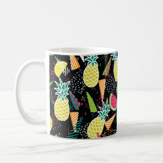 Mug Motif sans couture dessiné à la main avec pastèque (Gauche)
