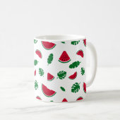 Mug Motif sans couture d'été tropical pastèque (Devant droit)