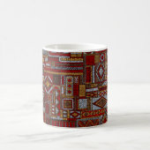 Mug Motif sans couture en style patchwork. E brodé (Centre)