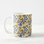 Mug Motif sans couture époustouflant de fleurs et de f (Gauche)