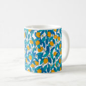 Mug Motif sans couture. Fleur de citron. Les fleurs so (Devant droit)