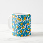 Mug Motif sans couture. Fleur de citron. Les fleurs so (Devant gauche)