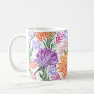 Mug Motif sans couture florale art. Gloire du matin, i