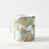 Mug Motif sans couture Gingko Feuille (Devant gauche)