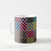 Mug Motif sans couture. Imitation d'un motif de patchw (Devant gauche)