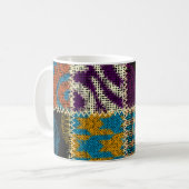 Mug Motif sans couture Patchwork (Devant gauche)